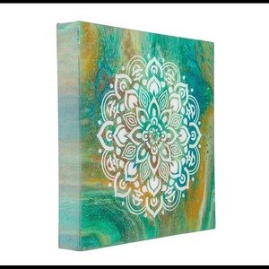 Handmade mandala acrylic canvas (12x12)